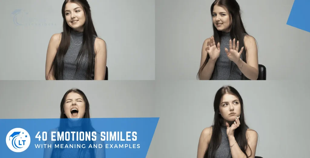 Similes for emotions with meaning and examples