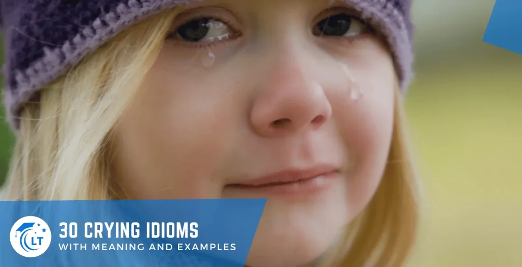 idioms for crying with meaning and examples