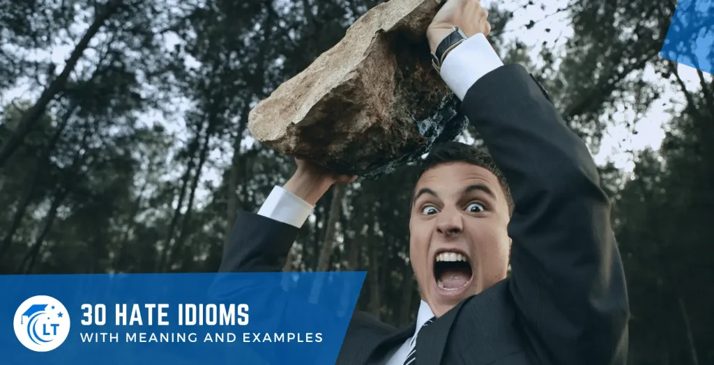 idioms for hate with meaning and examples