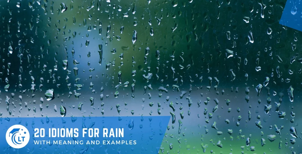 rain phrases or expressions examples